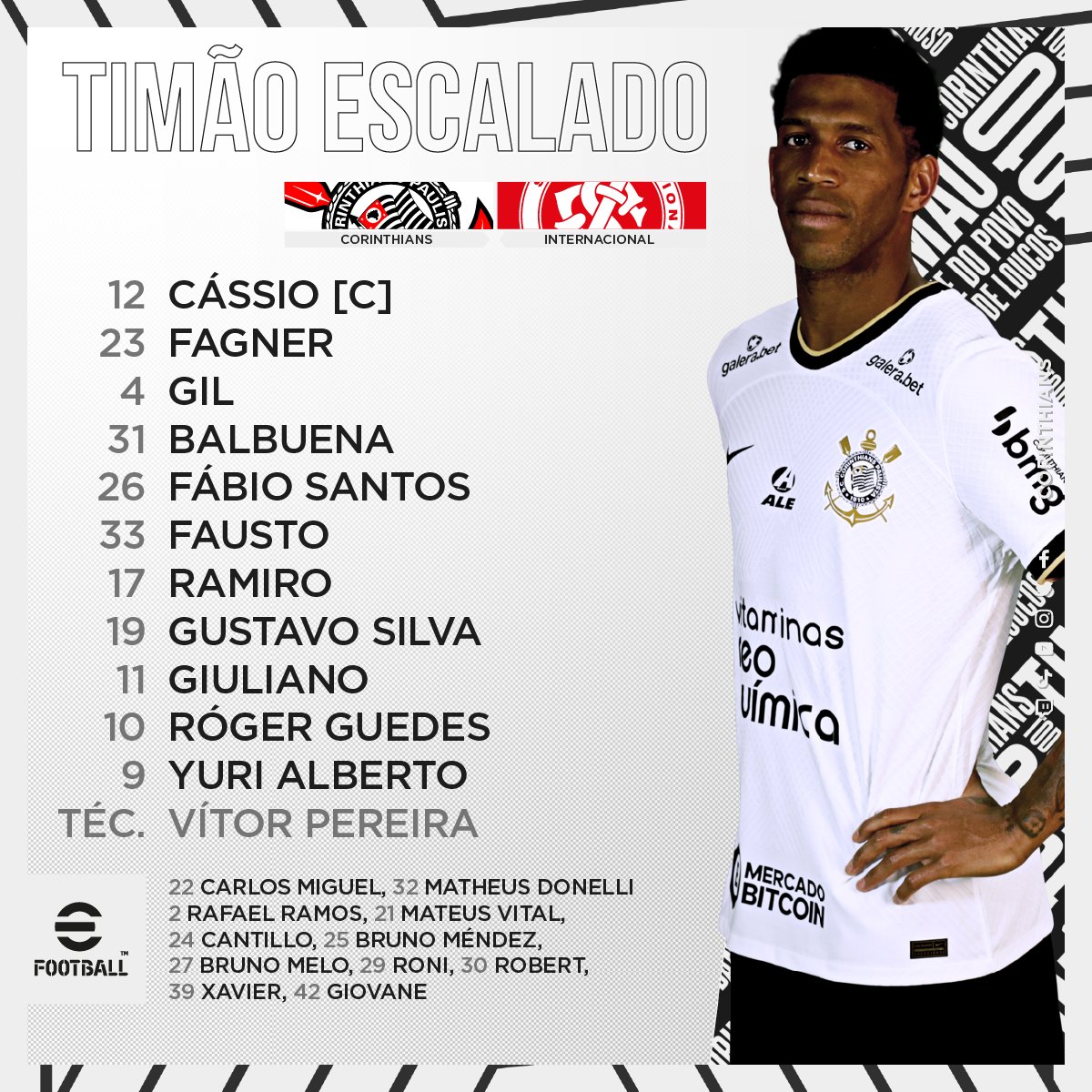 O Desfalque De Ltima Hora Do Corinthians Que N O Enfrenta O Inter